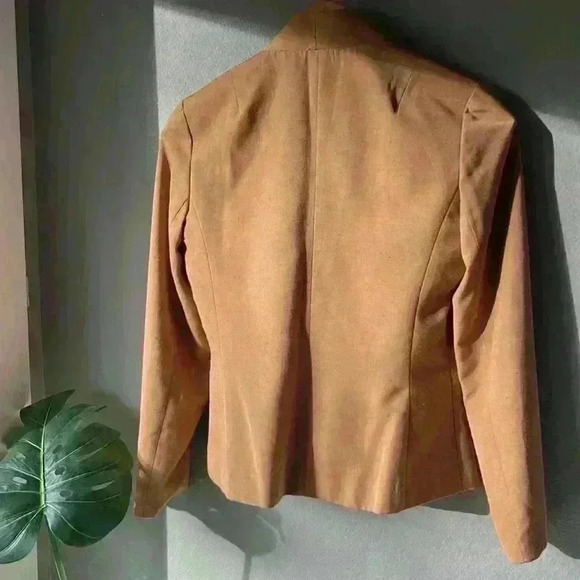 Vintage Tan Blazer by Jacques Saint Laurent for Genelle - Picture 5 of 12